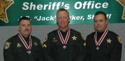 Deputy Shannon Griffin, Corporal Brian Adams, and Deputy Barrett Bright