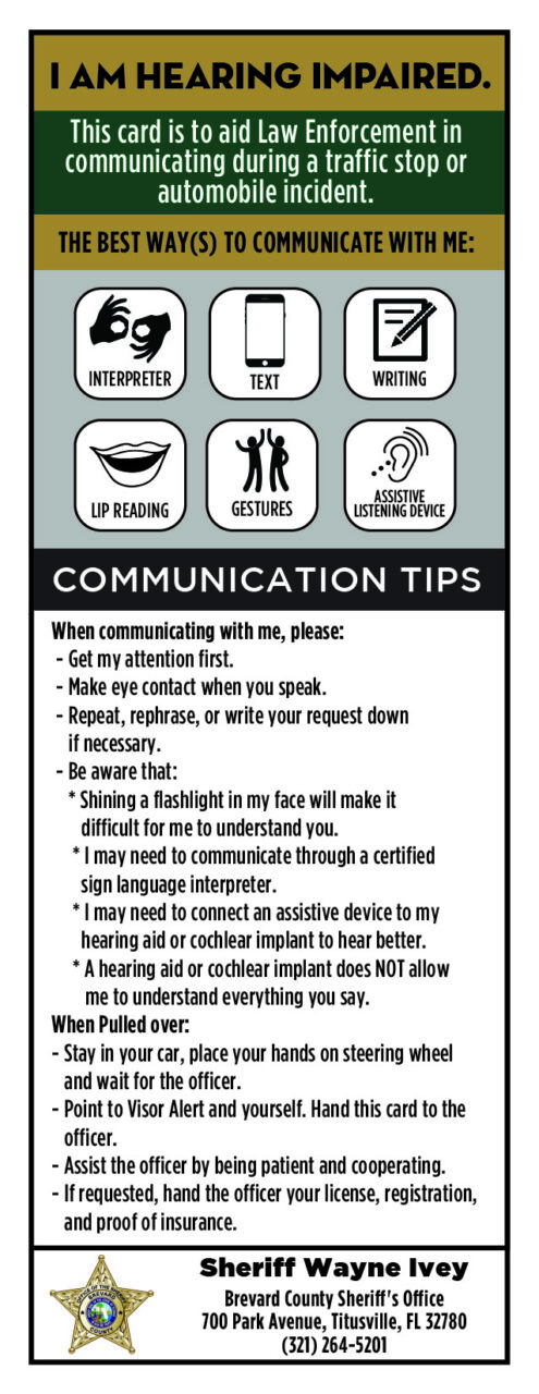 Hearing Impaired Card Card Front