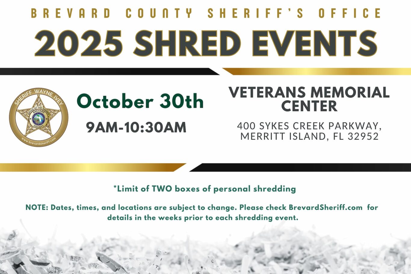 SHRED Event
