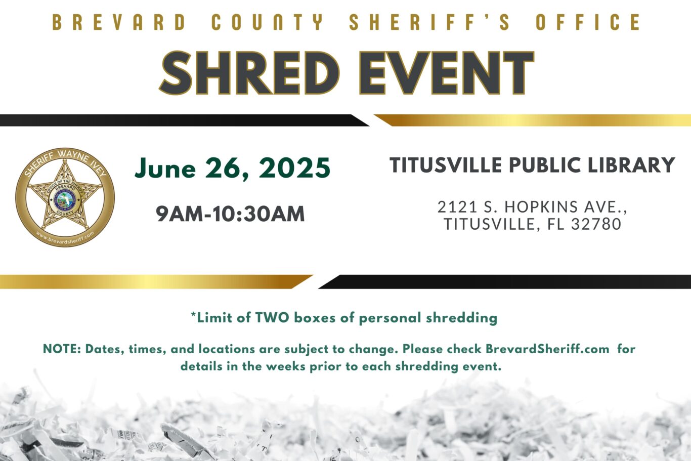 2025 Shred Events
